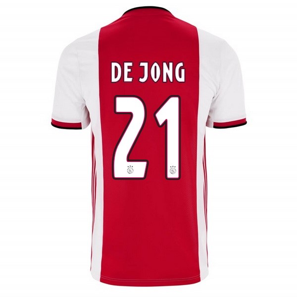 Camiseta Ajax Primera equipación De Jong 2019-2020 Rojo